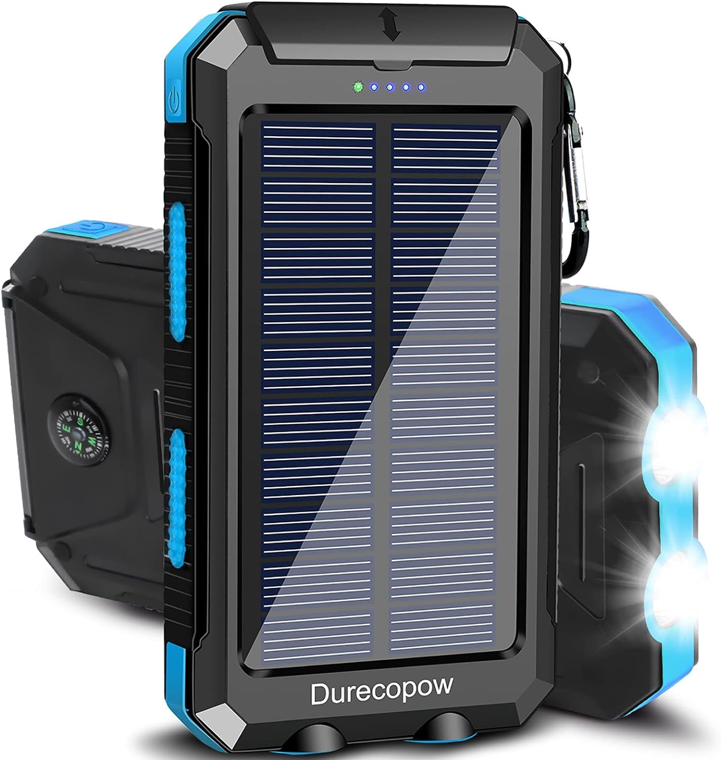 Solar Power Bank 20000mAh Waterproof - USB-C Charging Camping LED - PREMA TIME - Prema Time
