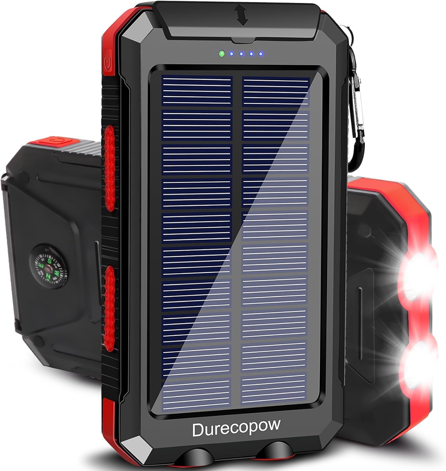 Solar Power Bank 20000mAh Waterproof - USB-C Charging Camping LED - PREMA TIME - Prema Time