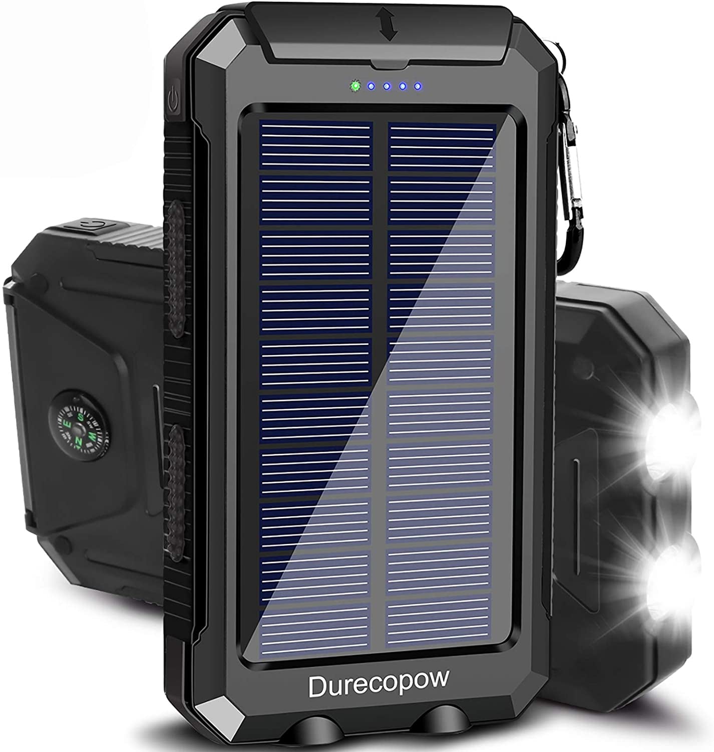 Solar Power Bank 20000mAh Waterproof - USB-C Charging Camping LED - PREMA TIME - Prema Time