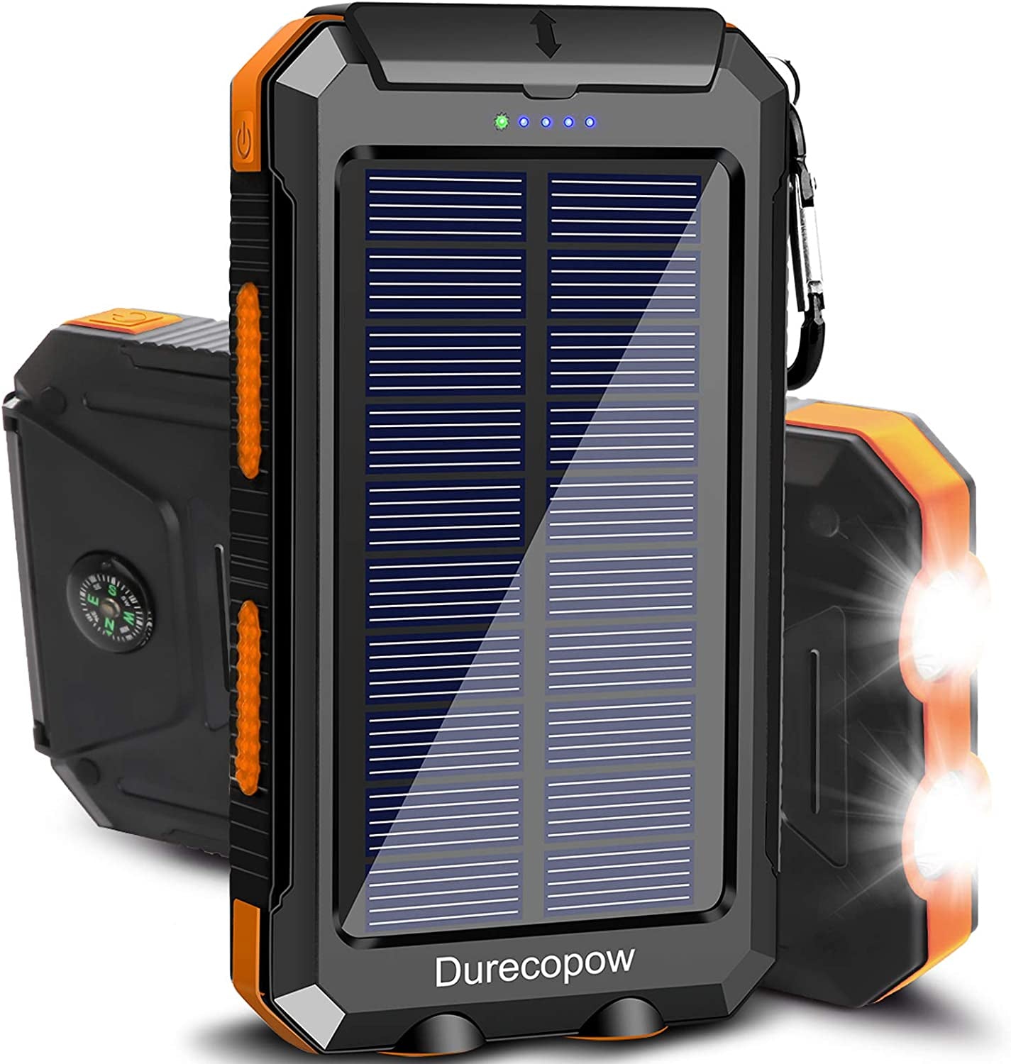 Solar Power Bank 20000mAh Waterproof - USB-C Charging Camping LED - PREMA TIME - Prema Time