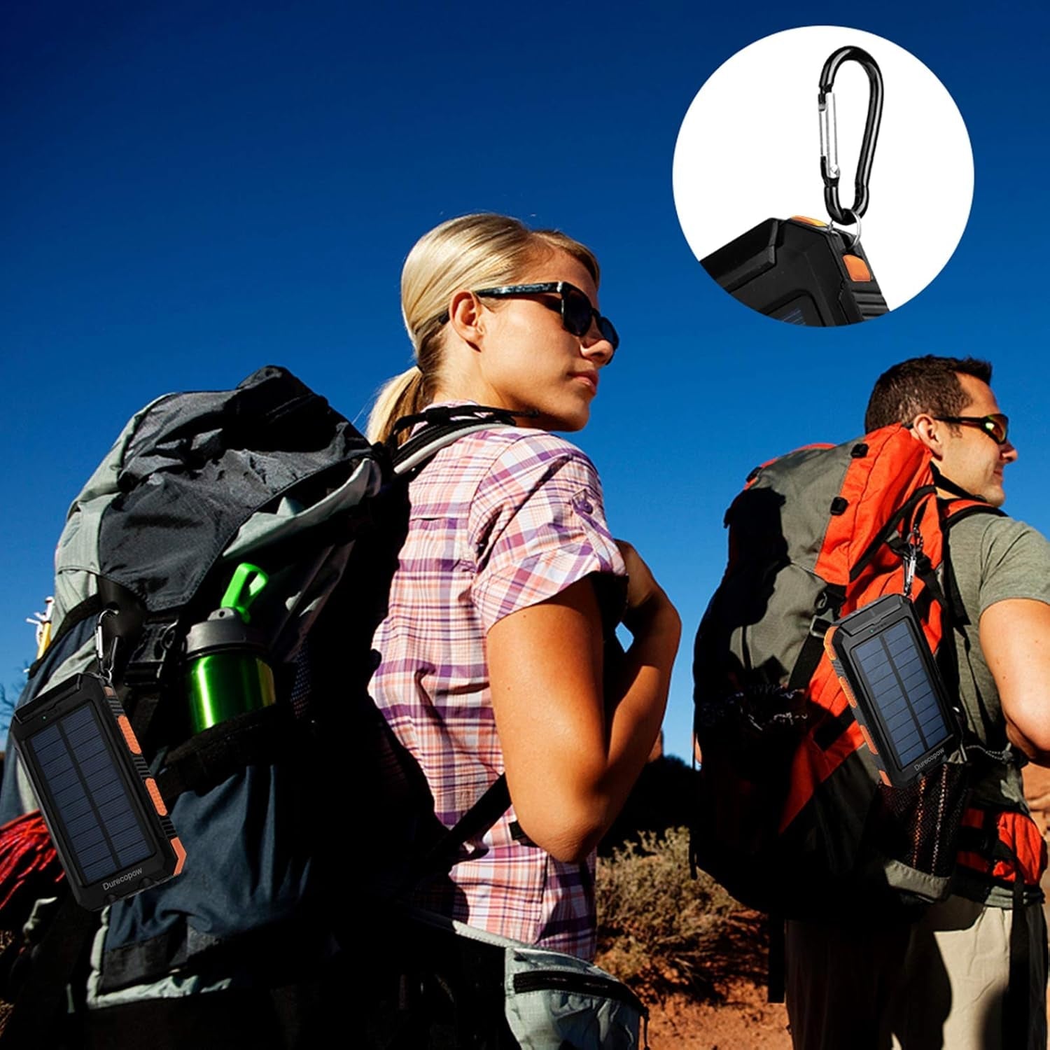 Solar Power Bank 20000mAh Waterproof - USB-C Charging Camping LED - PREMA TIME - Prema Time