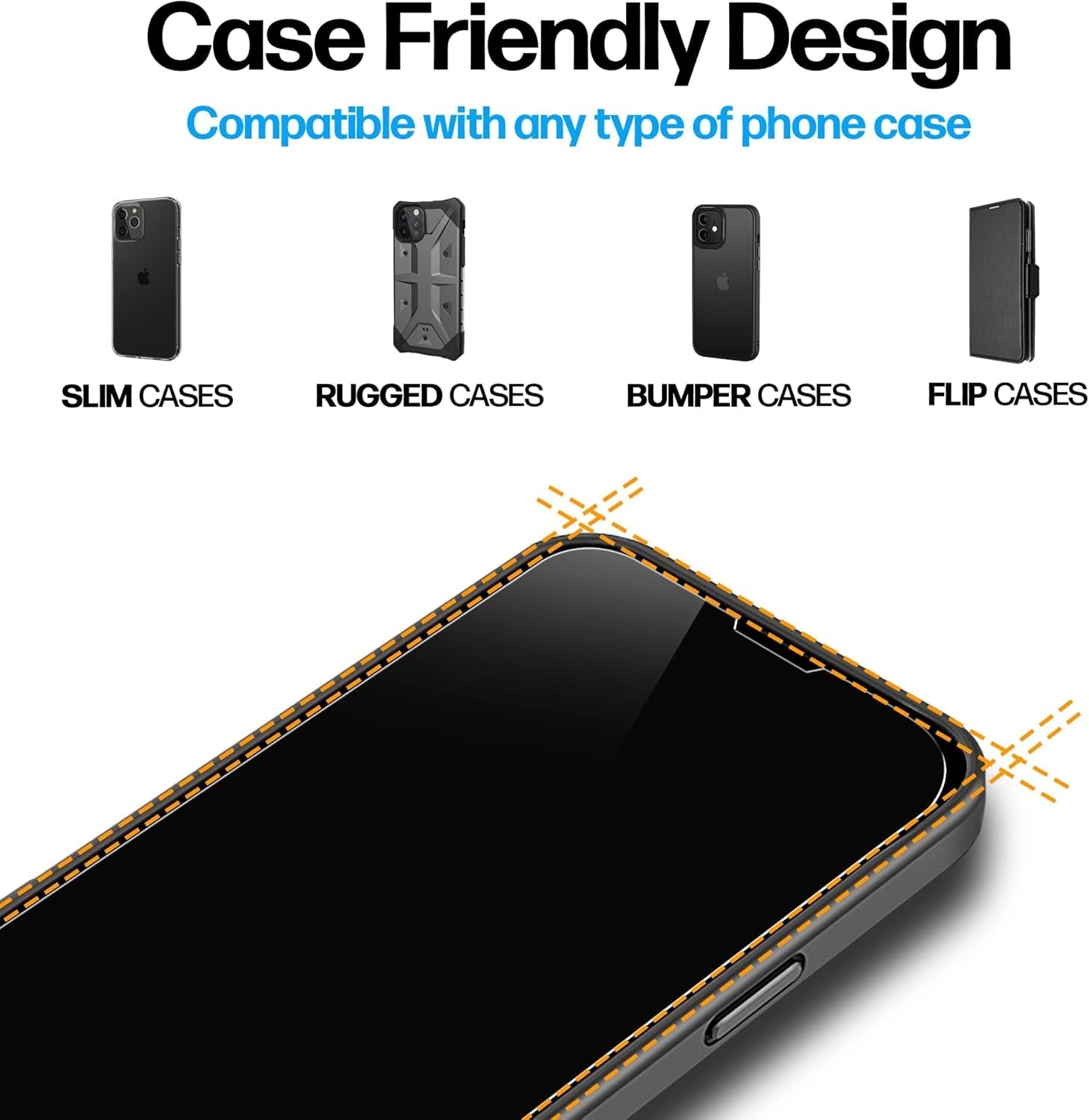 PREMA TIME iPhone 14 Plus Screen Protector 2 Pack - Easy Install Kit - Prema Time