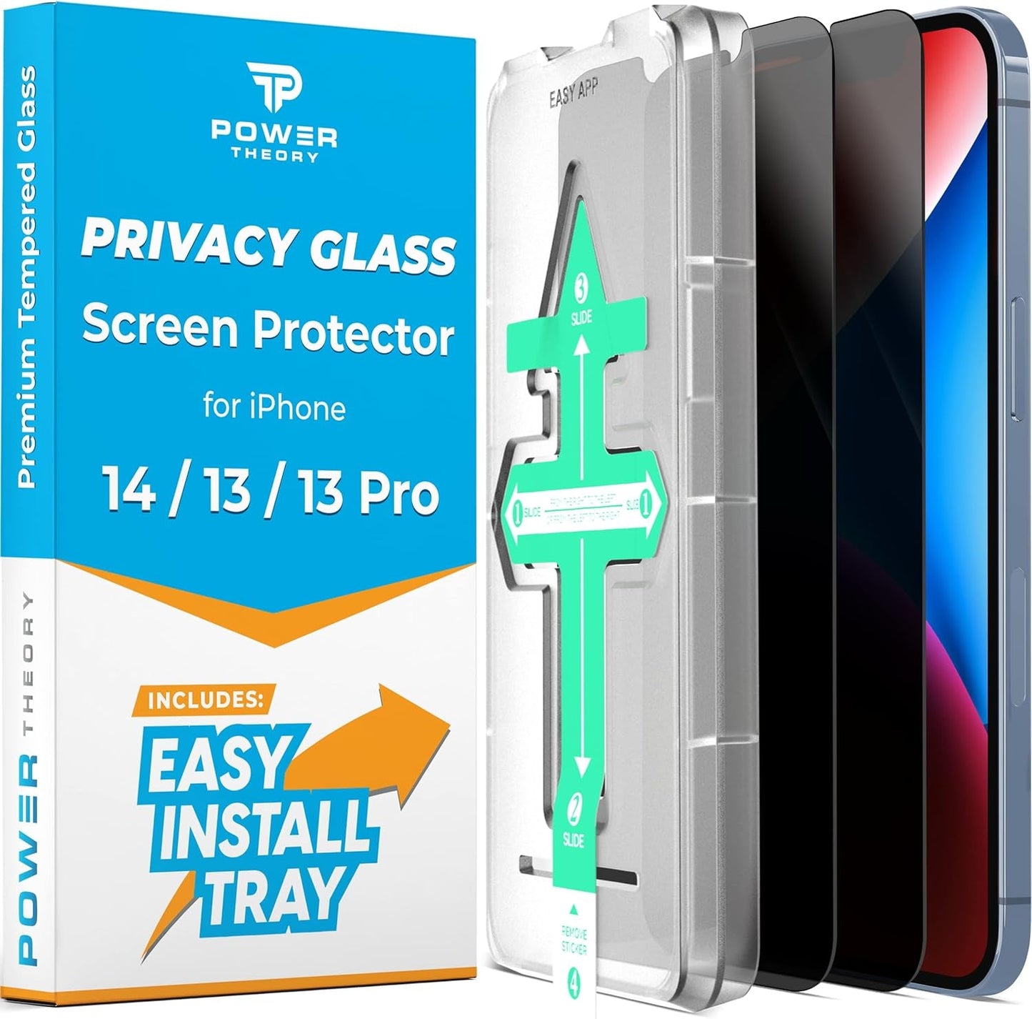 PREMA TIME iPhone 14 Plus Screen Protector 2 Pack - Easy Install Kit - Prema Time