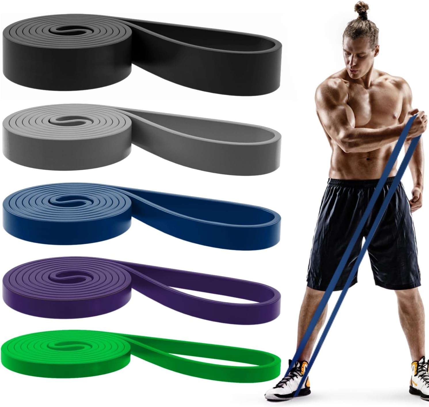 PREMA TIME Pull Up Bands Set - Build Strength & Rehabilitate at Home - Prema Time
