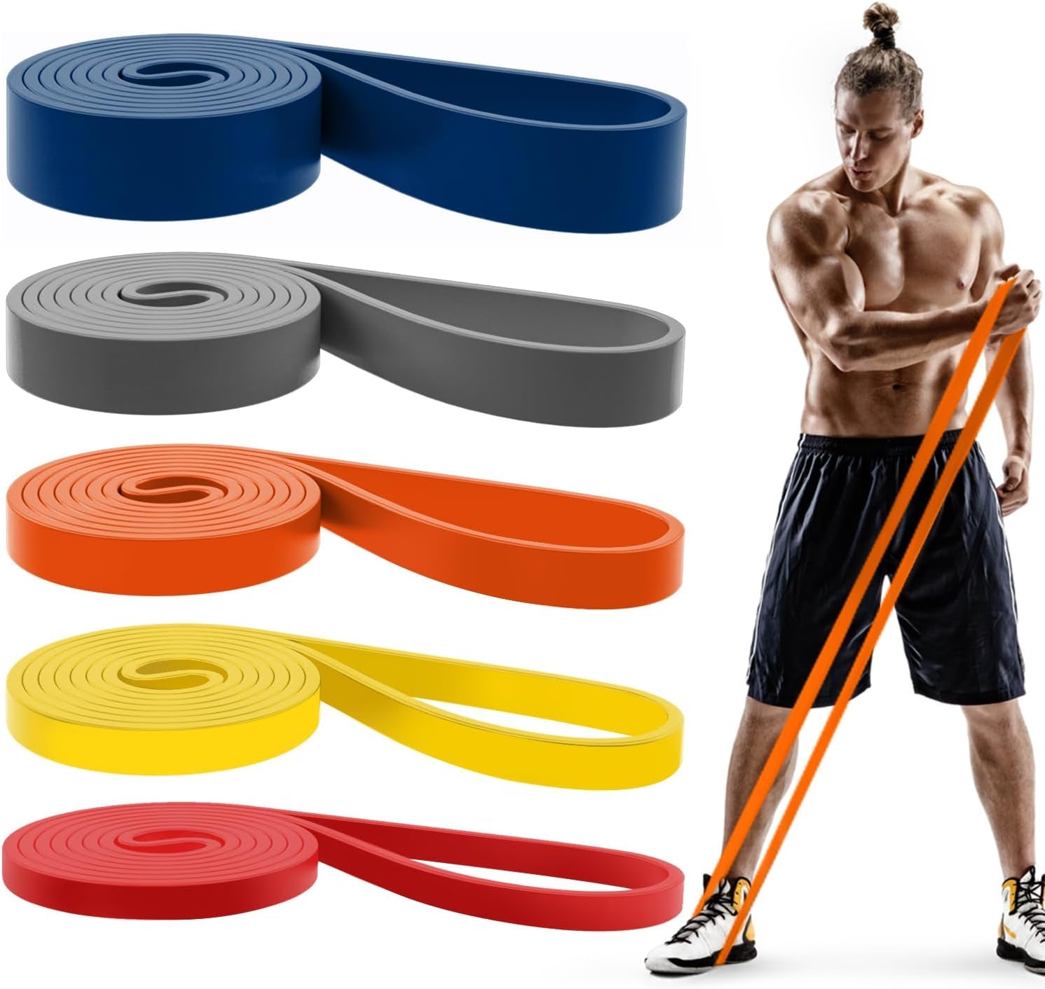 PREMA TIME Pull Up Bands Set - Build Strength & Rehabilitate at Home - Prema Time