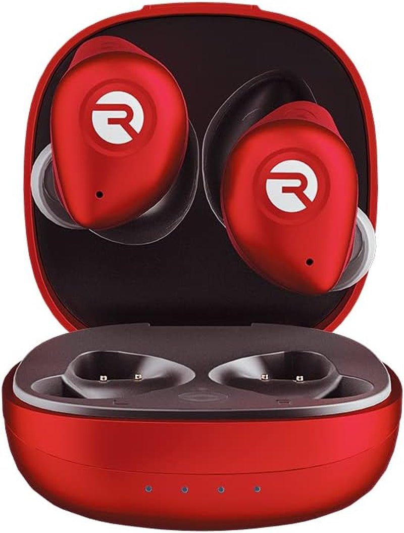 Raycon Fitness True Wireless Earbuds - IPX7 Waterproof, 54H Battery, Bluetooth 5.2, Red - Prema Time