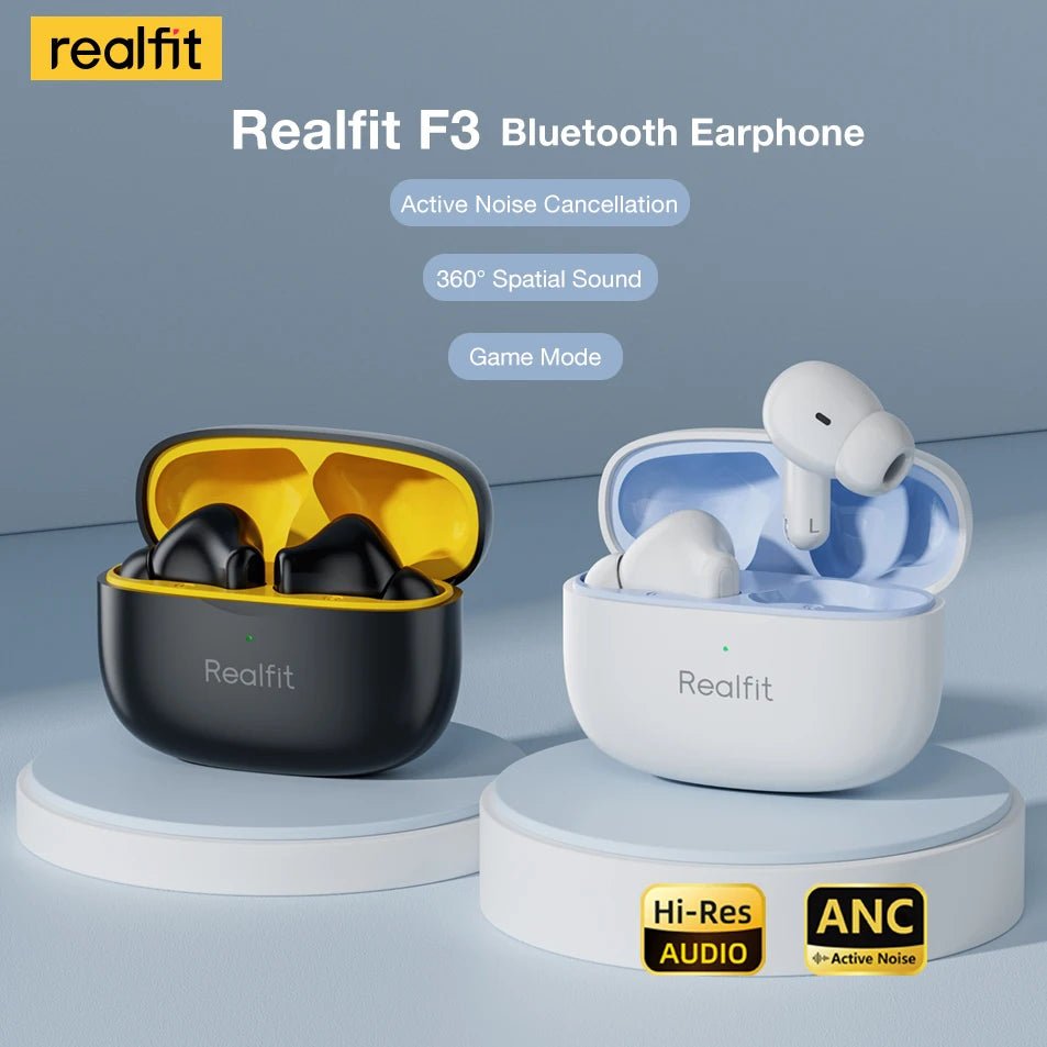 Realfit F3 ANC Wireless Earbuds with HIFI Bass - PREMA TIME - Prema Time