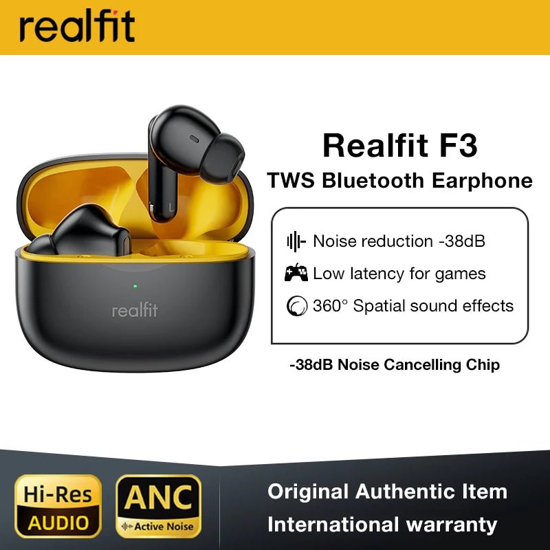 Realfit F3 ANC Wireless Earbuds with HIFI Bass - PREMA TIME - Prema Time