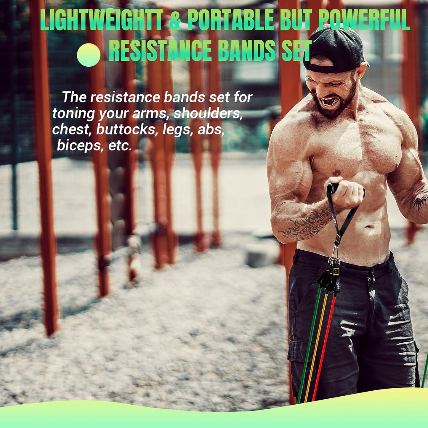 Complete Home Gym Resistance Bands Set - PREMA TIME - Prema Time