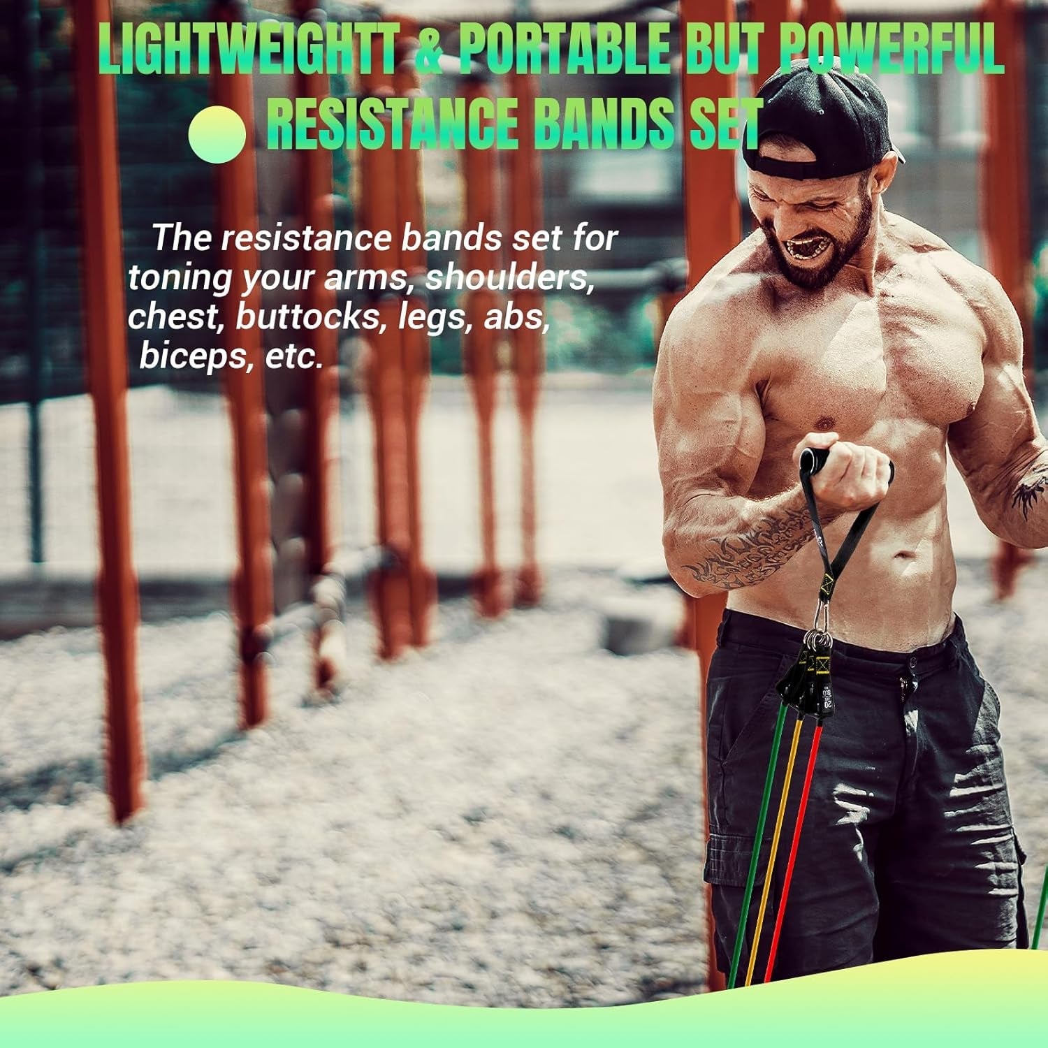 Complete Home Gym Resistance Bands Set - PREMA TIME - Prema Time