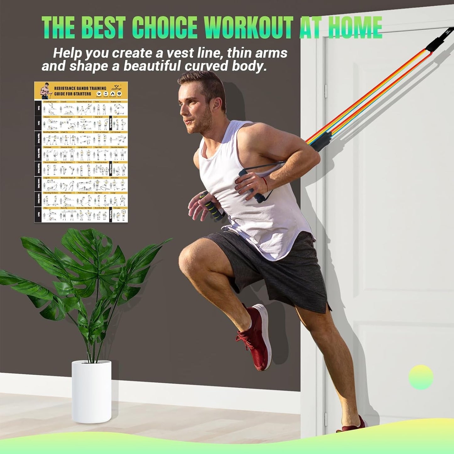 Complete Home Gym Resistance Bands Set - PREMA TIME - Prema Time