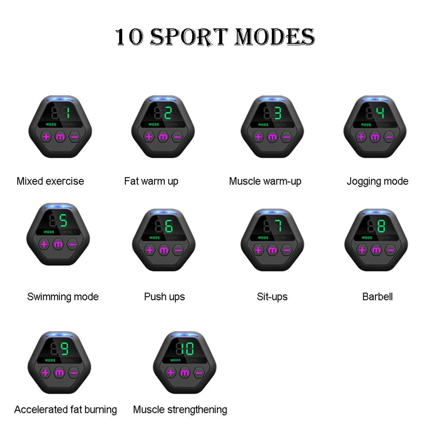 Richgv Abs Stimulator Electric Muscle Toner Abdominal Training Belt - PREMA TIME - Prema Time