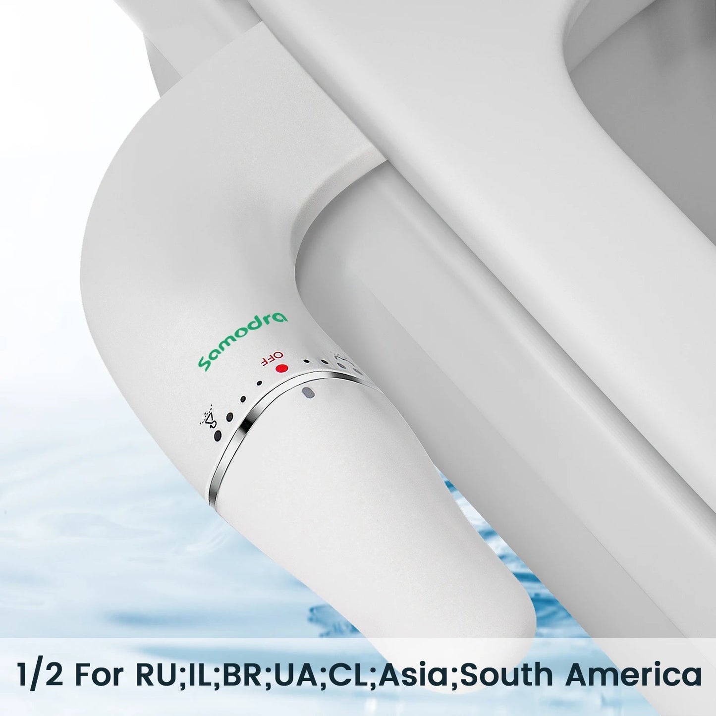 Ultra Slim Dual Nozzle Bidet Attachment - Non-Electric Toilet Sprayer - Prema Time