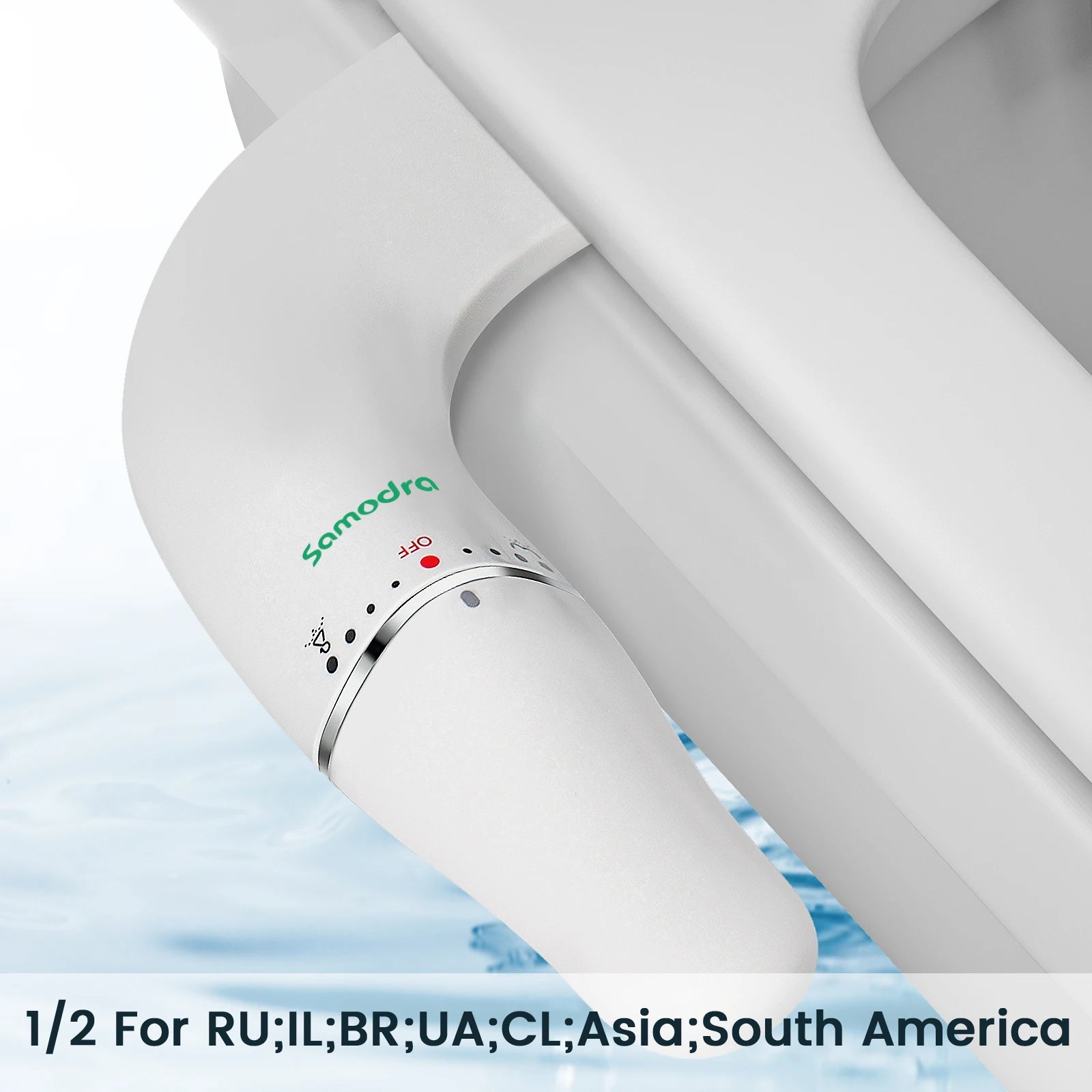Ultra Slim Dual Nozzle Bidet Attachment - Non-Electric Toilet Sprayer - Prema Time