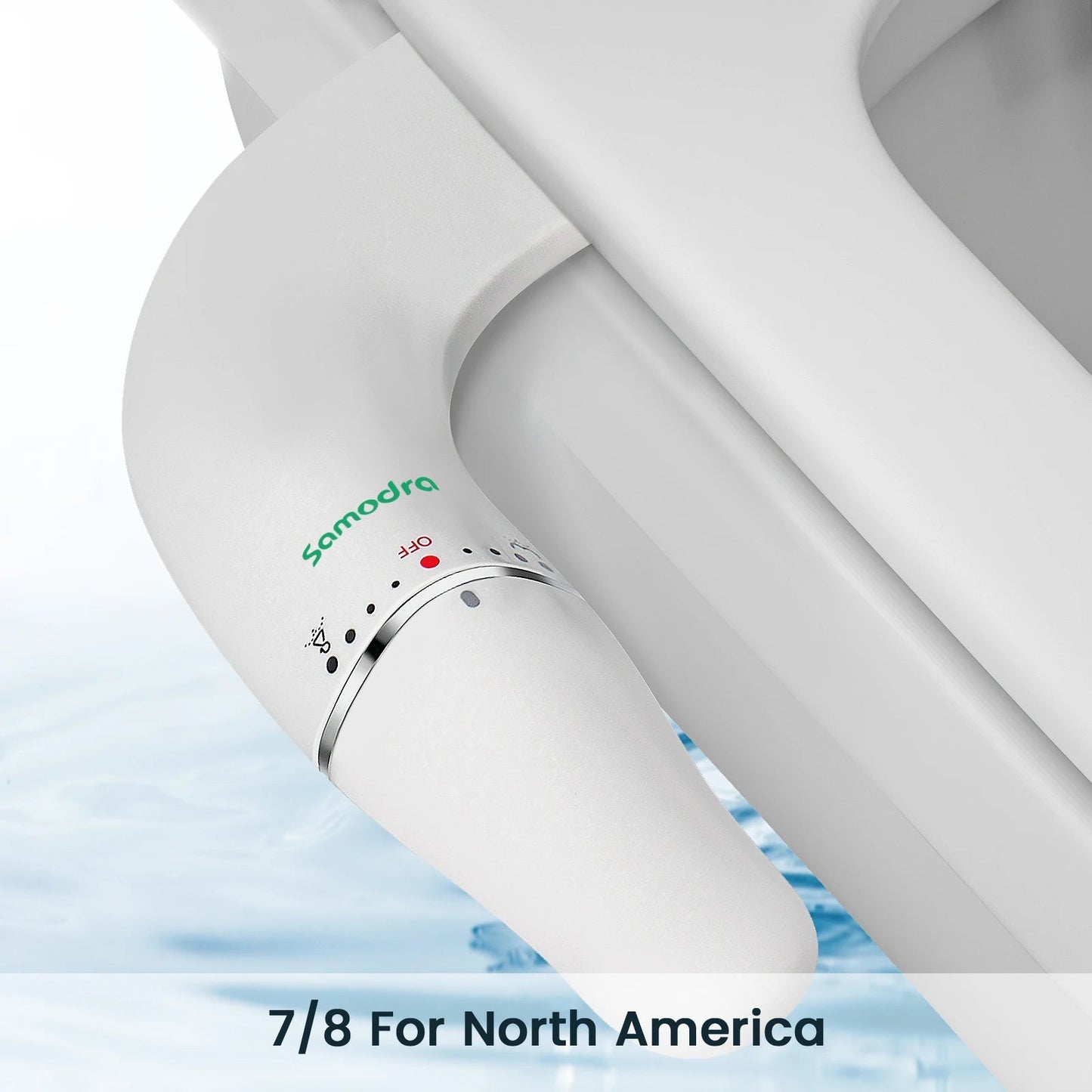 Ultra Slim Dual Nozzle Bidet Attachment - Non-Electric Toilet Sprayer - Prema Time