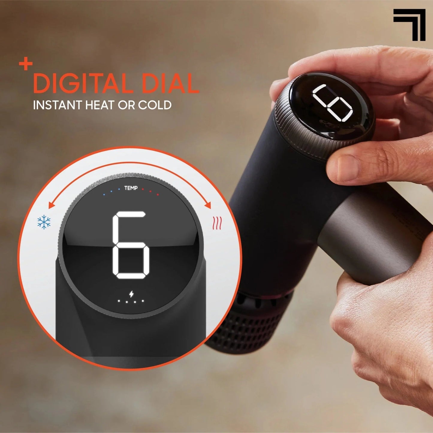 Sharper Image Powerboost Pro+ Hot Cold Percussion Massager 6 Speed 4 Heads - PREMA TIME - Prema Time