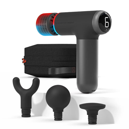 Sharper Image Powerboost Pro+ Hot Cold Percussion Massager 6 Speed 4 Heads - PREMA TIME - Prema Time