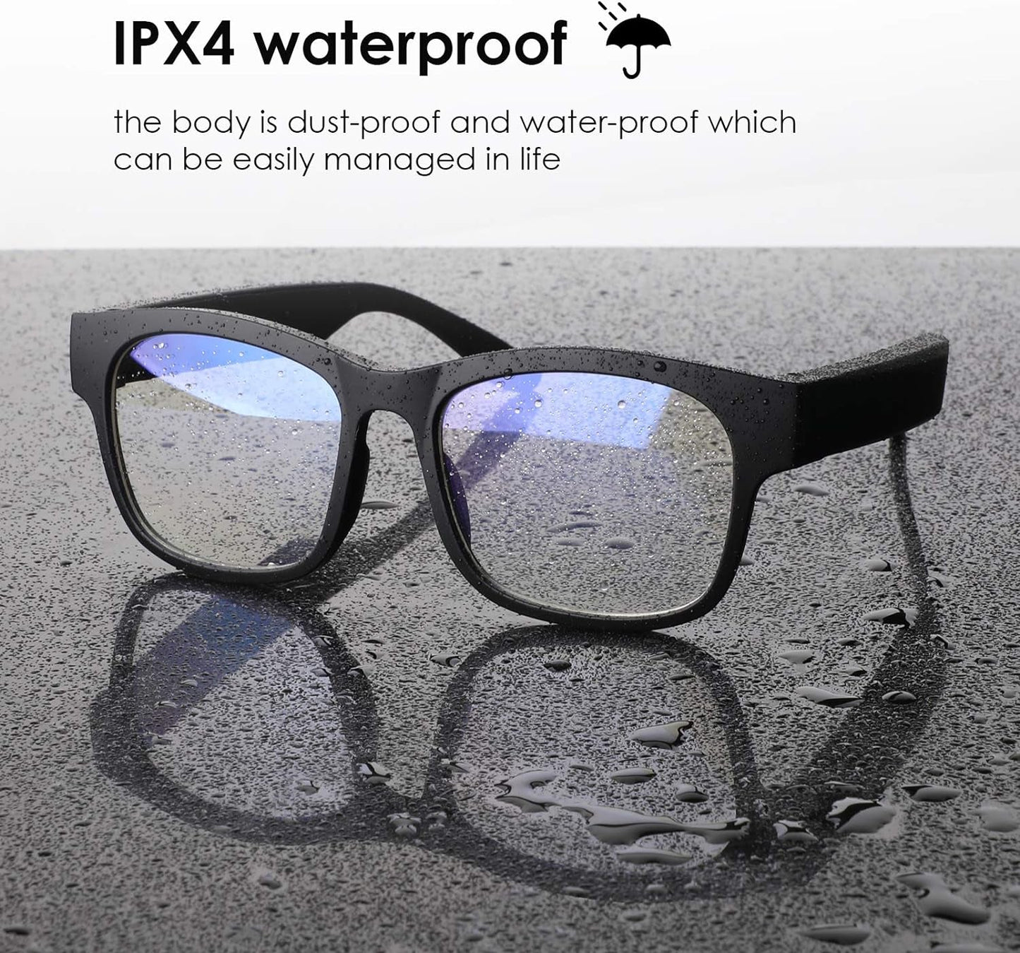 Smart Glasses Smart Audio Glasses Wireless Bluetooth Sunglasses Polarized IPX4 Waterproof - PREMA TIME - Prema Time