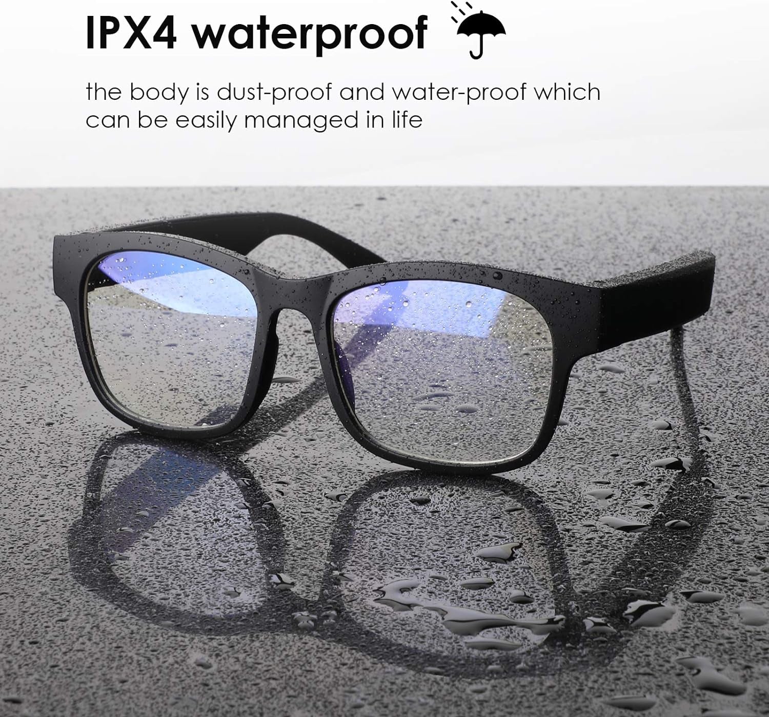 Smart Glasses Smart Audio Glasses Wireless Bluetooth Sunglasses Polarized IPX4 Waterproof - PREMA TIME - Prema Time