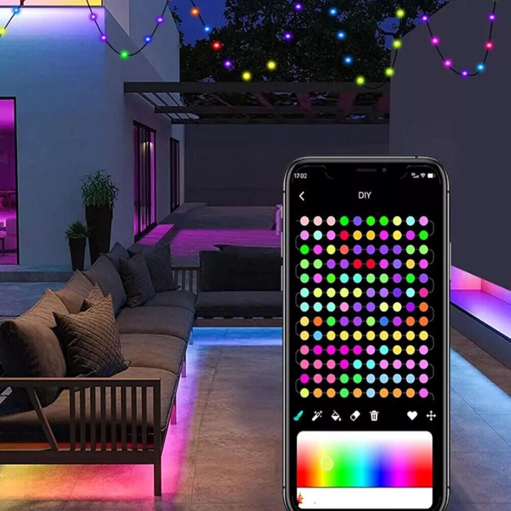 Smart Rainbow LED Permanent Outdoor Lights USB Bluetooth APP Control Kit - PREMA TIME - Prema Time