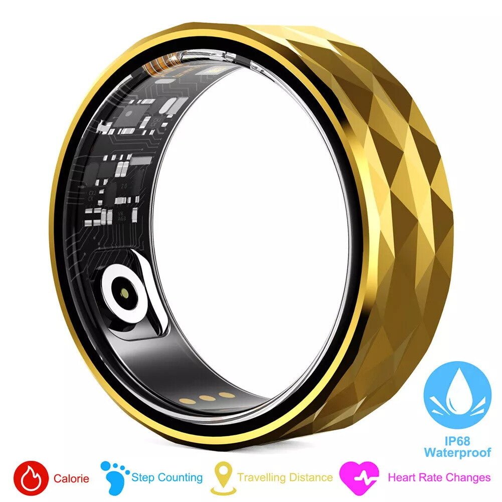 Smart Ring Health Waterproof IP68 Finger Ring Monitor Heart Rate Fitness Tracker - Prema Time