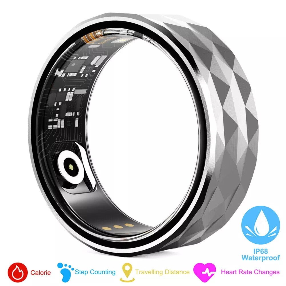 Smart Ring Health Waterproof IP68 Finger Ring Monitor Heart Rate Fitness Tracker - Prema Time