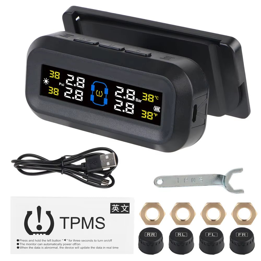 Wireless Solar TPMS - Max Safety for Your Car - Prema Time