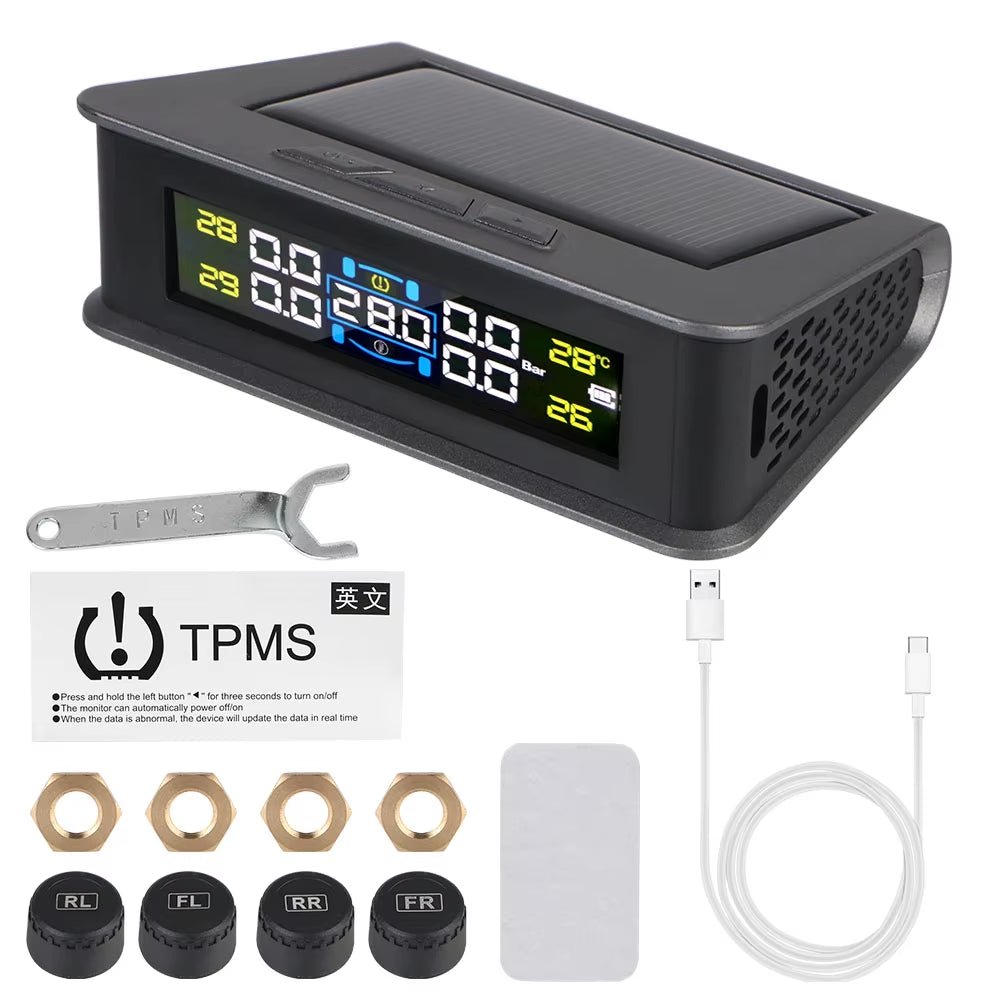 Wireless Solar TPMS - Max Safety for Your Car - Prema Time