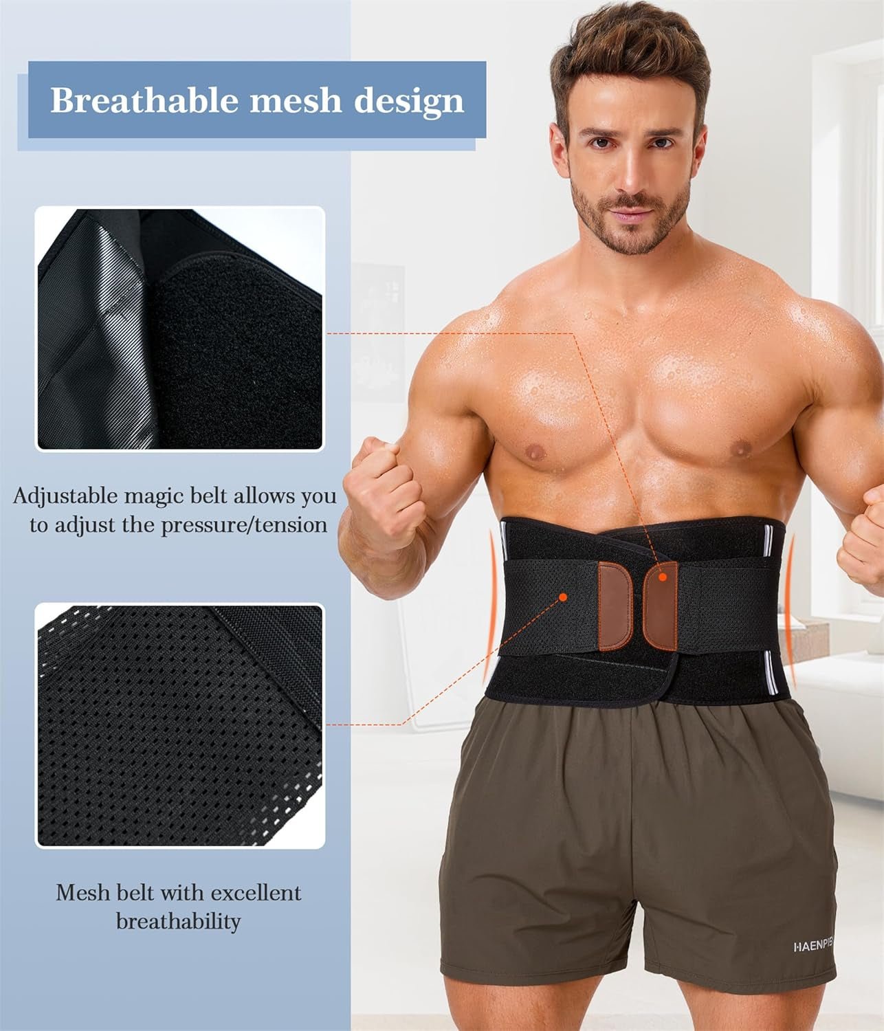 TAILONG Neoprene Waist Trimmer Ab Belt Men Women Corset Slimming Body Shaper Workout Sauna - PREMA TIME - Prema Time