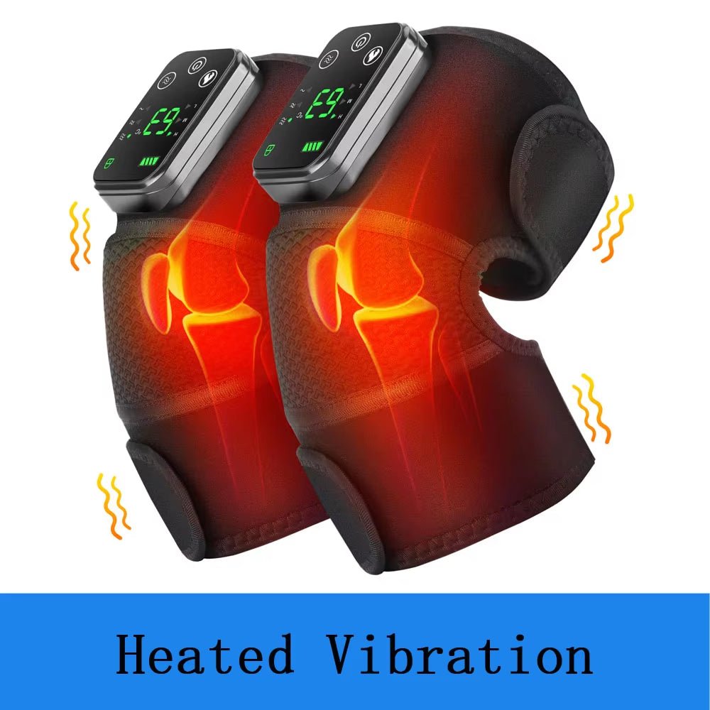Thermal Knee Massager 3 - in - 1 Heating Vibration Support Brace Rechargeable Muscle Relaxation - PREMA TIME - Prema Time