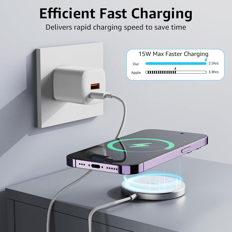 TOZO 2025 W6 Wireless Magnetic Charger - 15W Fast Charging iPhone 16 Samsung - PREMA TIME - Prema Time
