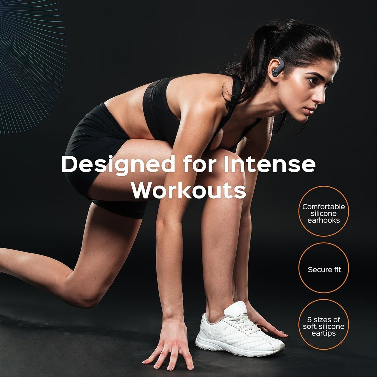 TREBLAB X3 Pro Workout Earbuds - Punchy Bass, 145H Playtime, IPX5 Waterproof, 2 Mics - Prema Time