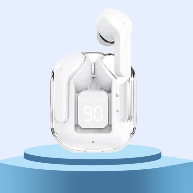 TWS Wireless Earphones Transparent Bluetooth ENC Sports Headphones LED Display Stereo Sound - PREMA TIME - Prema Time