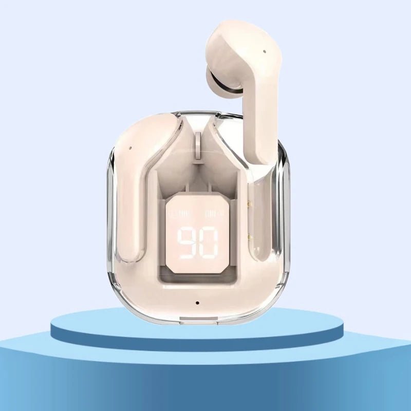TWS Wireless Earphones Transparent Bluetooth ENC Sports Headphones LED Display Stereo Sound - PREMA TIME - Prema Time
