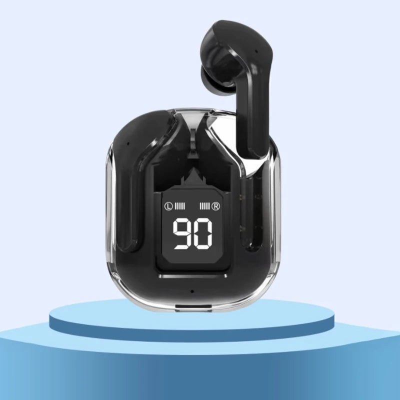 TWS Wireless Earphones Transparent Bluetooth ENC Sports Headphones LED Display Stereo Sound - PREMA TIME - Prema Time