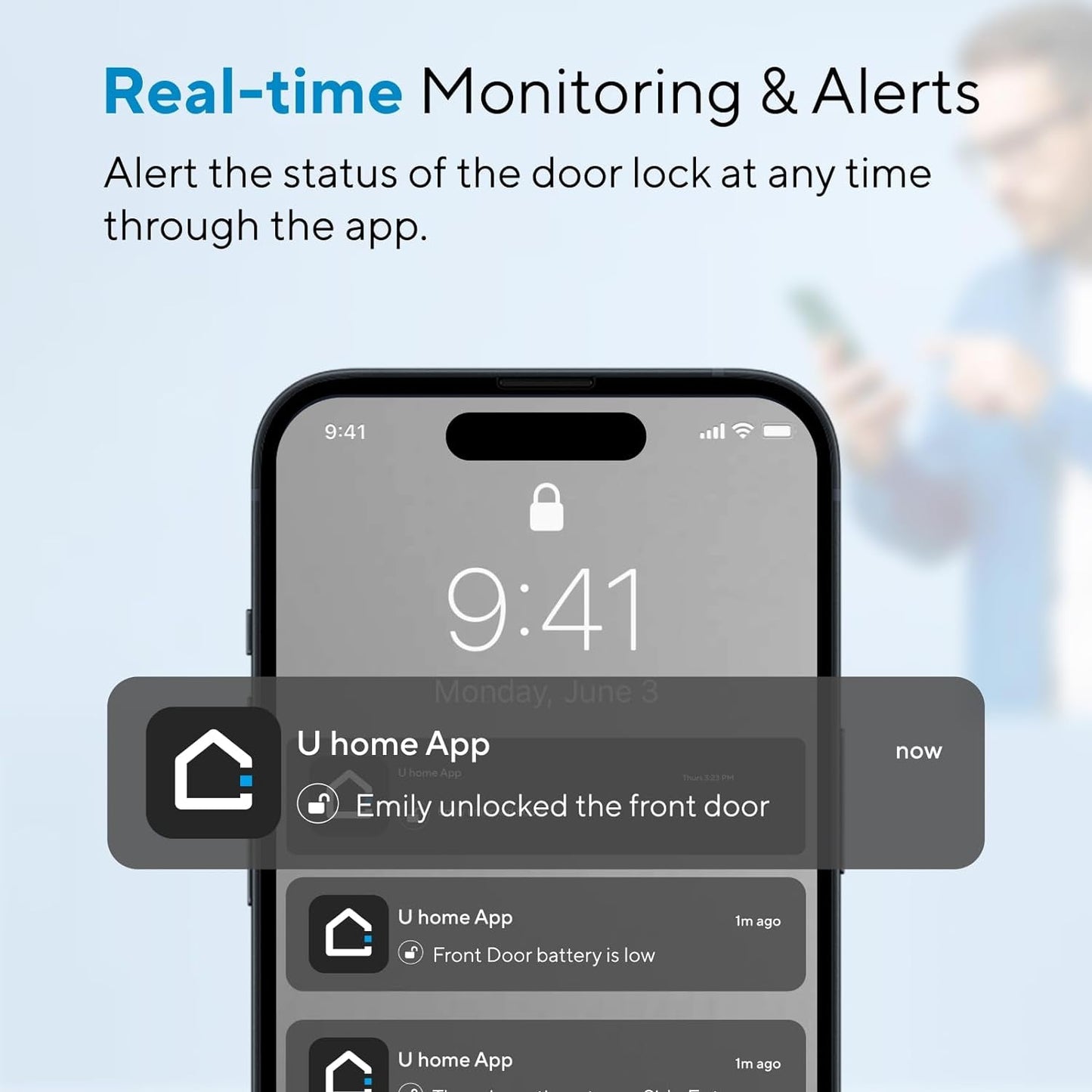 ULTRALOQ U-Bolt Pro Smart Lock with WiFi Bridge - Keyless Entry & Remote Control - Prema Time
