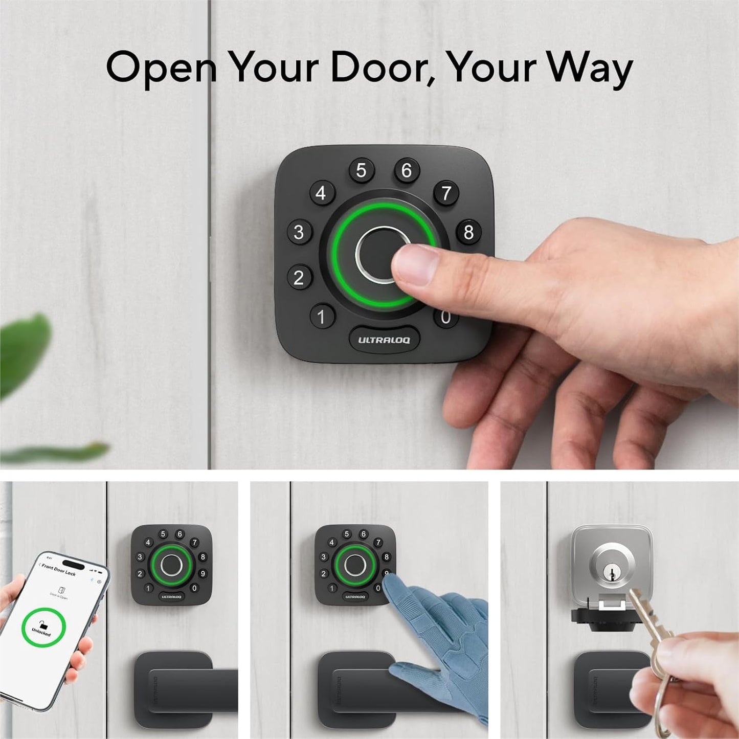 ULTRALOQ U-Bolt Pro Smart Lock with WiFi Bridge - Keyless Entry & Remote Control - Prema Time