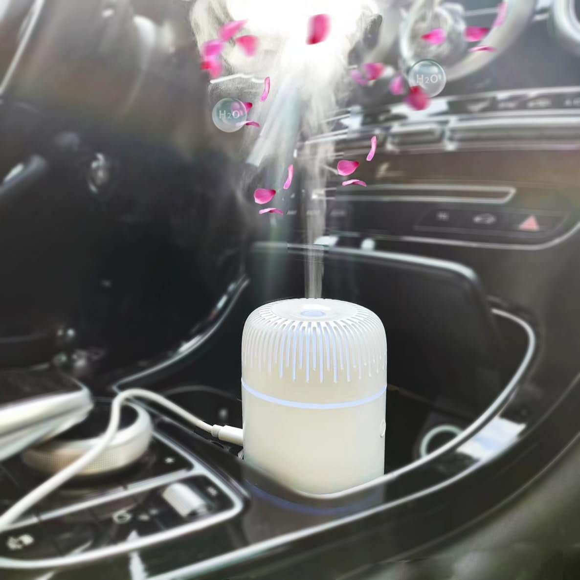 Unee Car Diffuser 100ML USB Mini Aromatherapy Humidifier Essential Oil Black - PREMA TIME - Prema Time