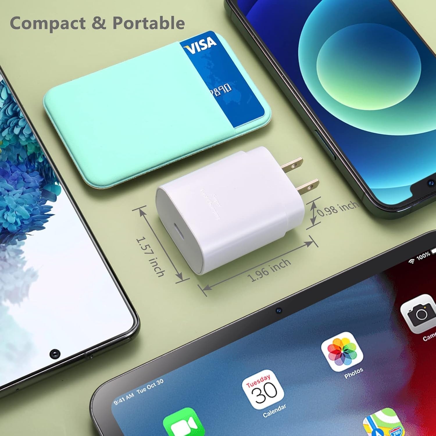 3-Pack USB-C Charger - 25W Fast Charge iPhone Samsung - PREMA - Prema Time