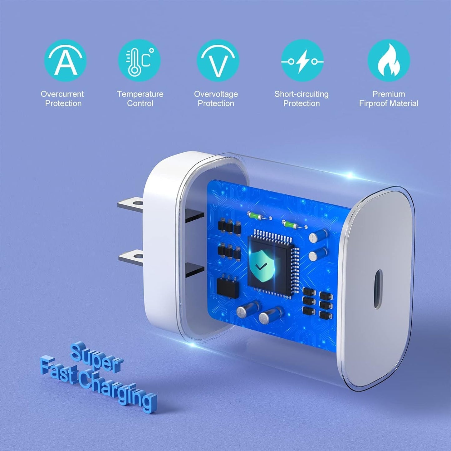 3-Pack USB-C Charger - 25W Fast Charge iPhone Samsung - PREMA - Prema Time