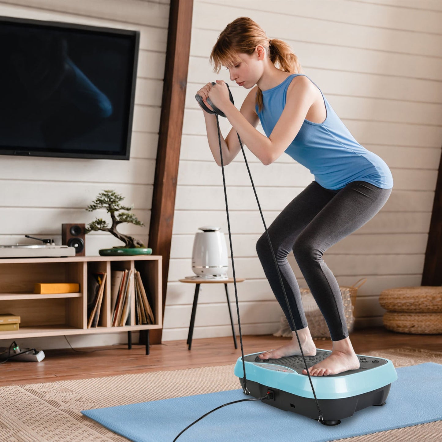 Vibration Exercise Machine with Resistance Bands | Whole Body Platform - PREMA TIME - Prema Time