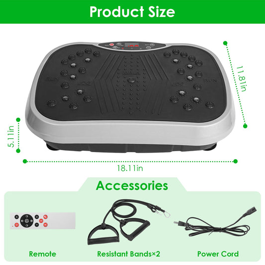 Vibration Exercise Machine with Resistance Bands | Whole Body Platform - PREMA TIME - Prema Time