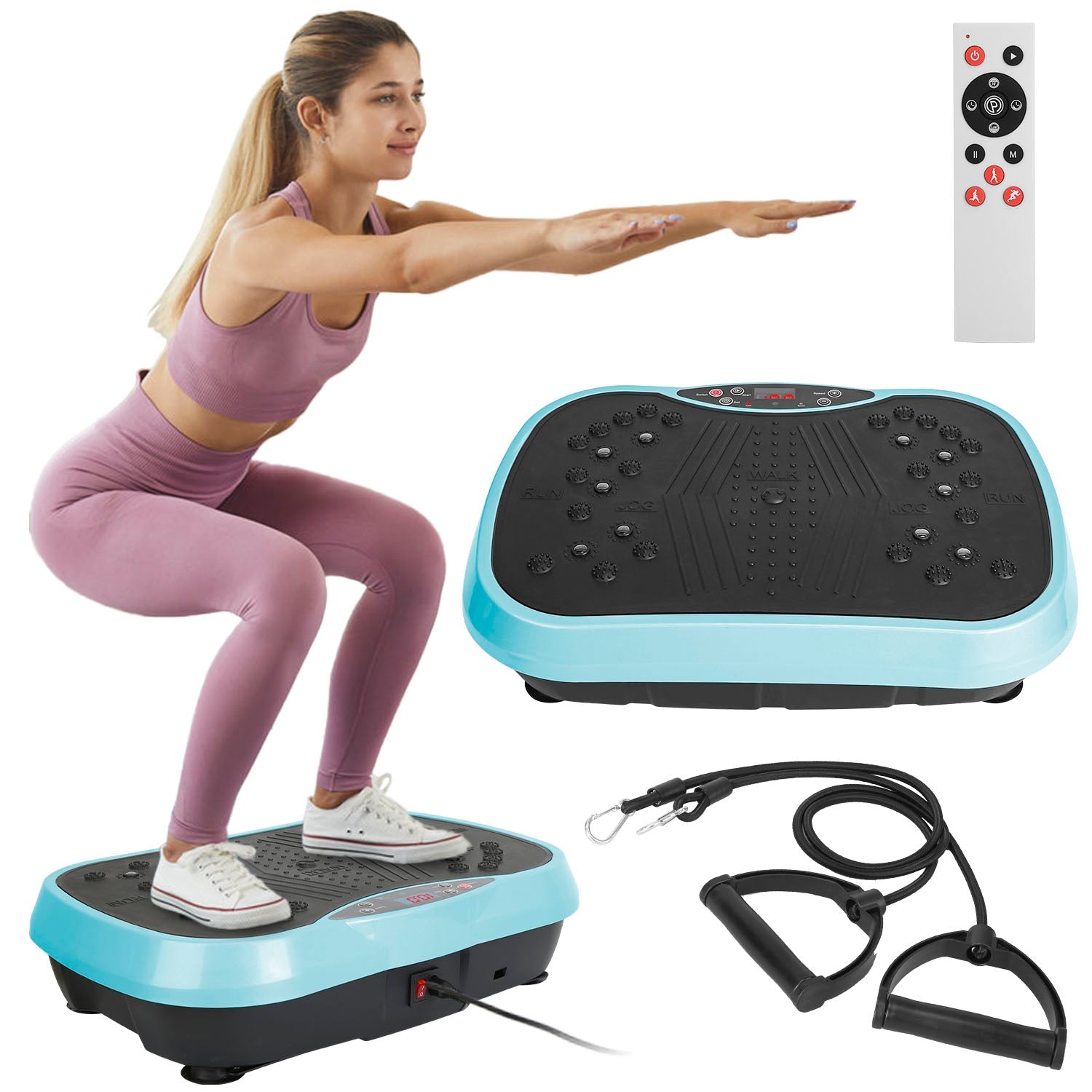 Vibration Exercise Machine with Resistance Bands | Whole Body Platform - PREMA TIME - Prema Time