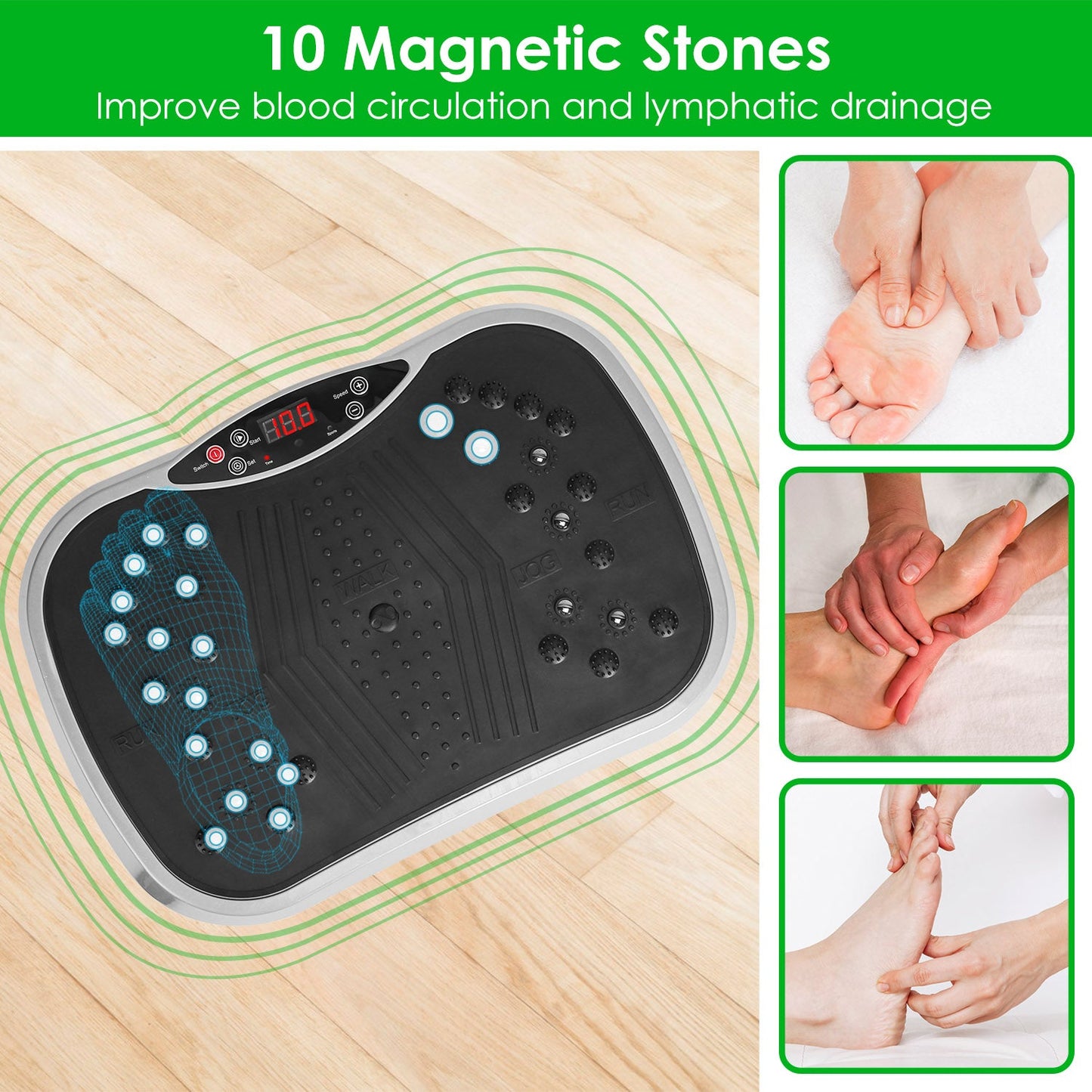 Vibration Exercise Machine with Resistance Bands | Whole Body Platform - PREMA TIME - Prema Time