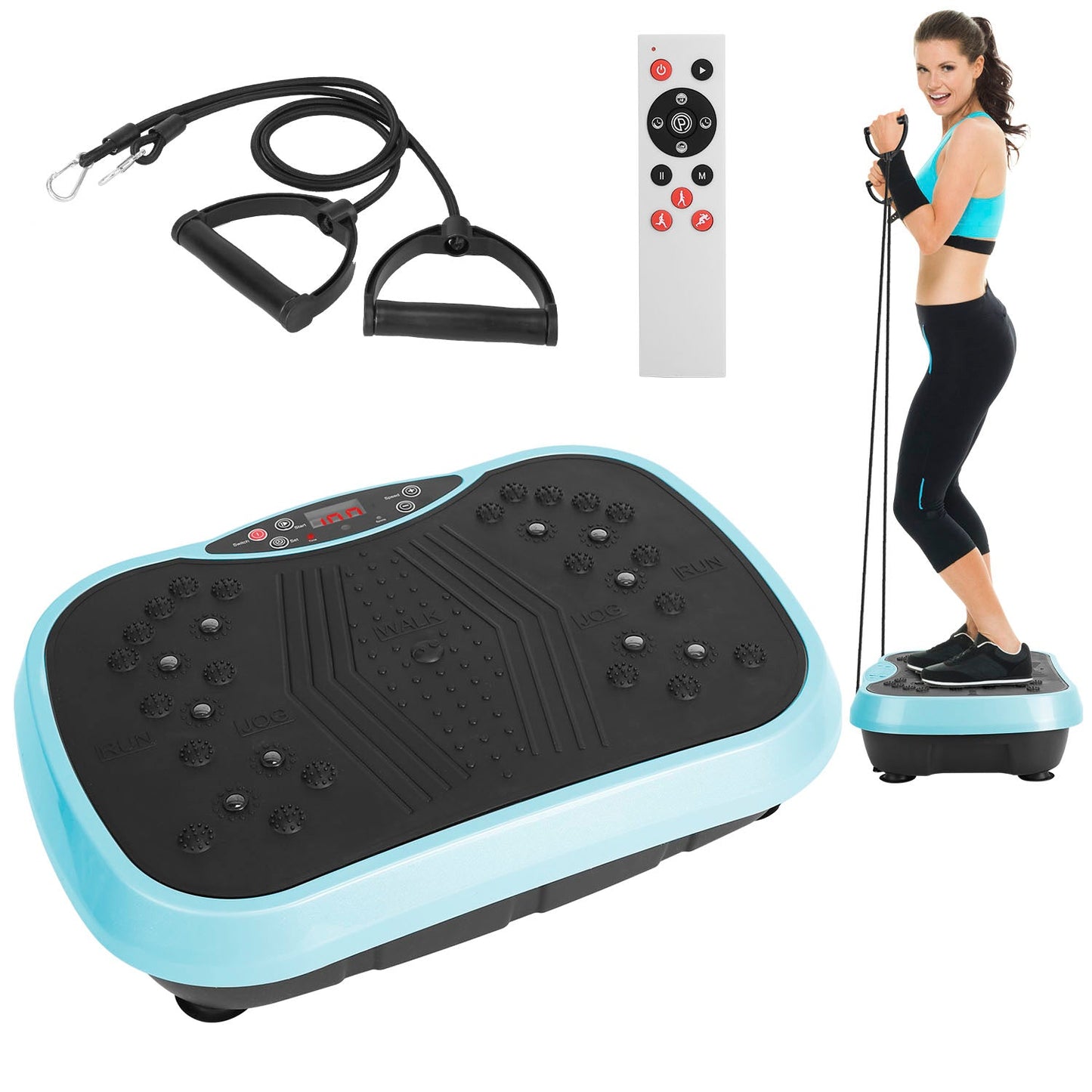 Vibration Exercise Machine with Resistance Bands | Whole Body Platform - PREMA TIME - Prema Time