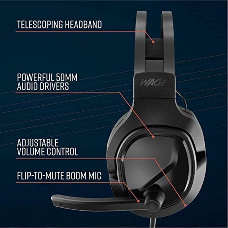 Wage Pro Universal Gaming Headset - Black/Green Premium Audio Experience - PREMA TIME - Prema Time