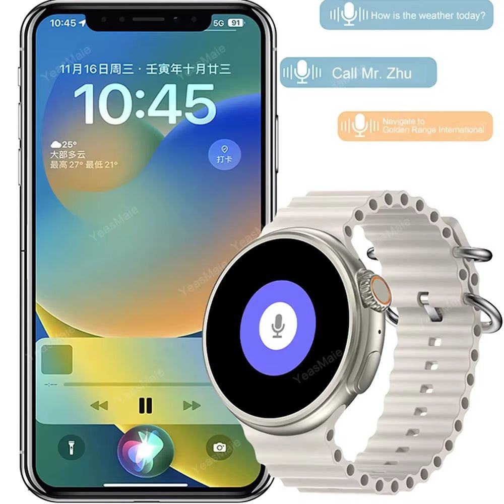 Watch Ultra 9 Smart Watch GPS Bluetooth Call Health Monitor Wireless Charging - PREMA TIME - Prema Time