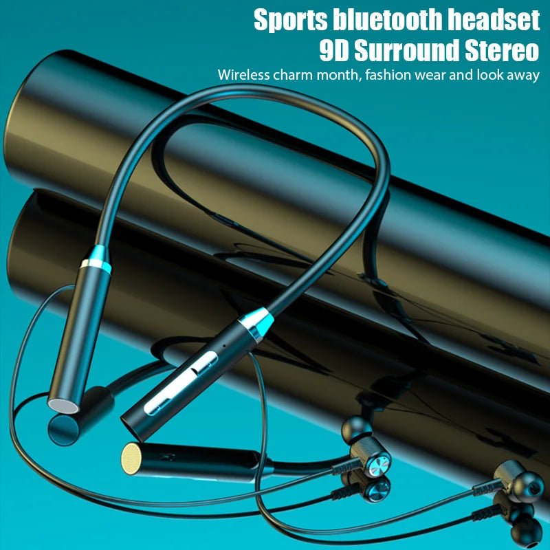 Wireless Earphones Bluetooth 5.2 - Waterproof Neckband, Magnetic Bass, Mic - PREMA TIME - Prema Time