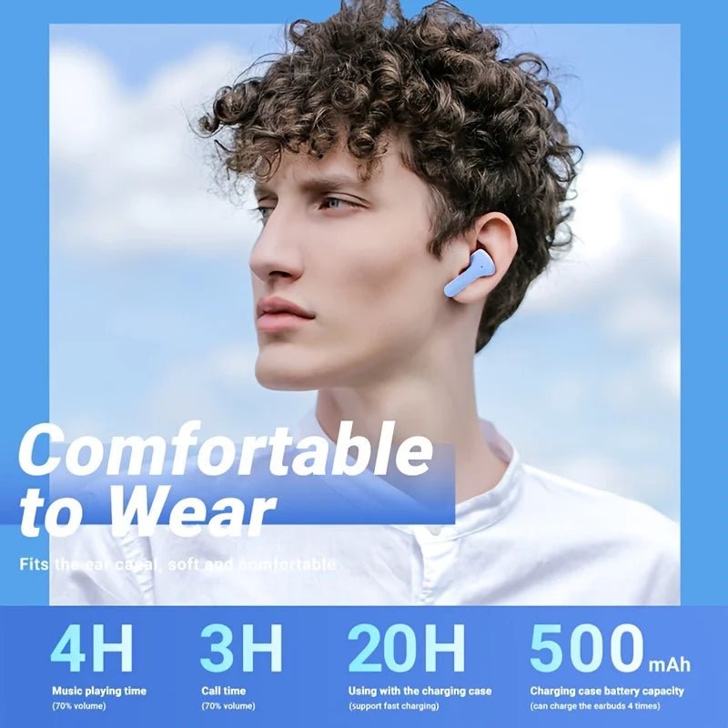 Wireless Bluetooth Earbuds Transparent HIFI LED Display Stereo Sound - PREMA TIME - Prema Time