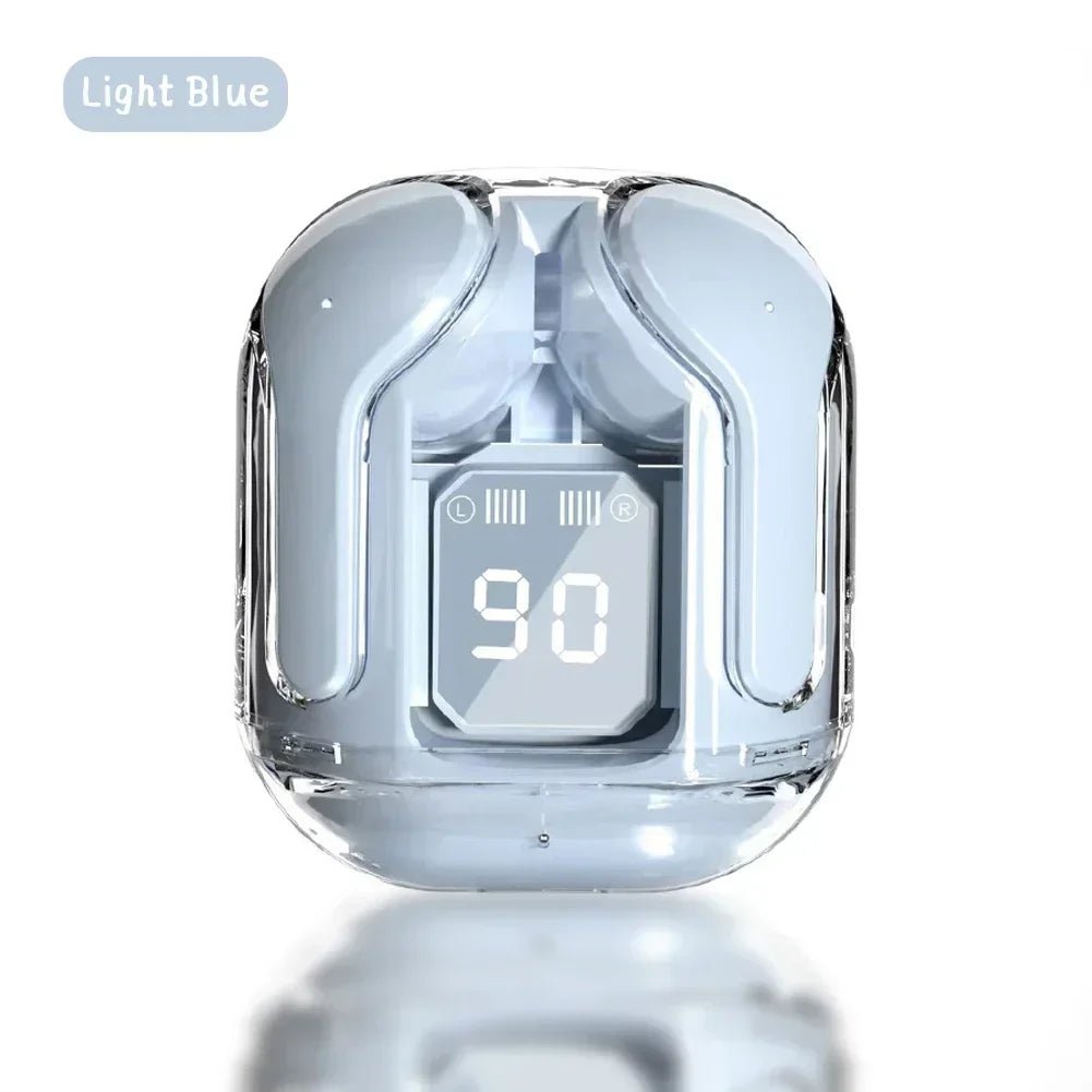 Wireless Bluetooth Earbuds Transparent HIFI LED Display Stereo Sound - PREMA TIME - Prema Time